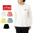 Manhattan Portage }nb^|[e[W OX[u vg TVc / Y  |Pbgt TEE Ap Long Sleeve Print T-Shirt MP-M369