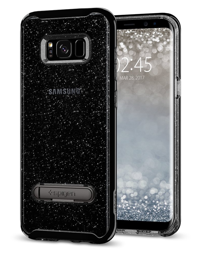 ギャラクシーs8 Galaxy S8 SC-02J SCV36ケース spigen クリスタルハイブリッド グリッター スペース クォーツ 565CS21329 /在庫あり/ ギャラクシーs8【スマートフォンケース スマホケース シュピゲン 】おしゃれ