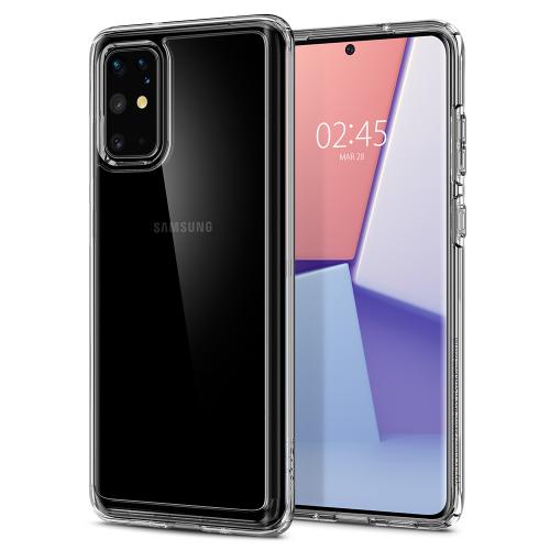 あす楽 Spigen Galaxy S20+ ケース SC-52A SCG02 クリスタルハイブリッド クリスタルクリア ACS00787 耐衝撃 米軍MIL規格取得 シュピゲン Crystal Hybrid /在庫あり/ おしゃれ 衝撃吸収 指紋防止 薄型 軽量 5G カバー 透明