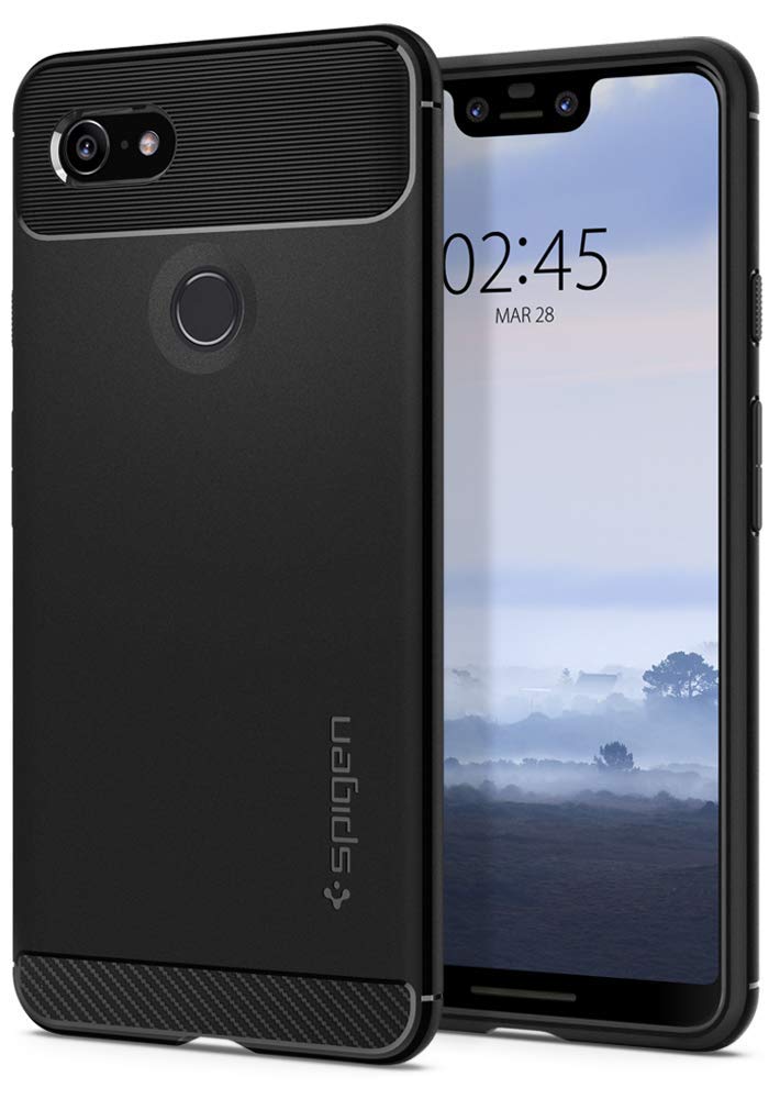 Pixel 3 XL spigen ラギッドアーマー マット ブラック Rugged Armor Matte Black F20CS25021 /在庫あり/ グーグル ピクセル3XL カバー【スマートフォンケース スマホケ ス シュピゲン 黒 】おしゃれ