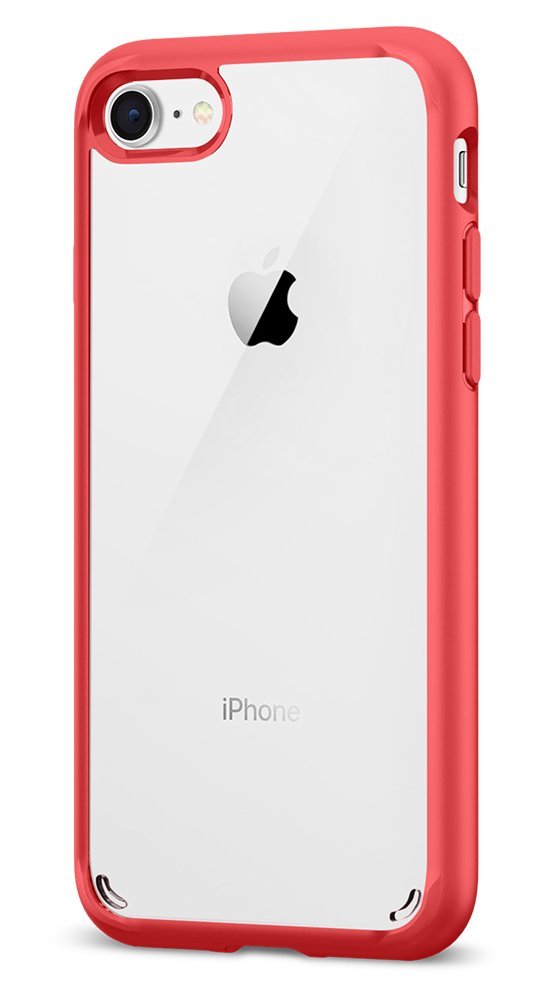 アイフォンse 2020 iphone8 iphone7 ケース シュピゲン ウルトラハイブリッド 2 レッド 米軍MIL規格取得 落下 衝撃 吸収 spigen Ultra Hybrid red 042CS21724 /在庫あり/ iPhone SE 第2世代 カバー スマホケース