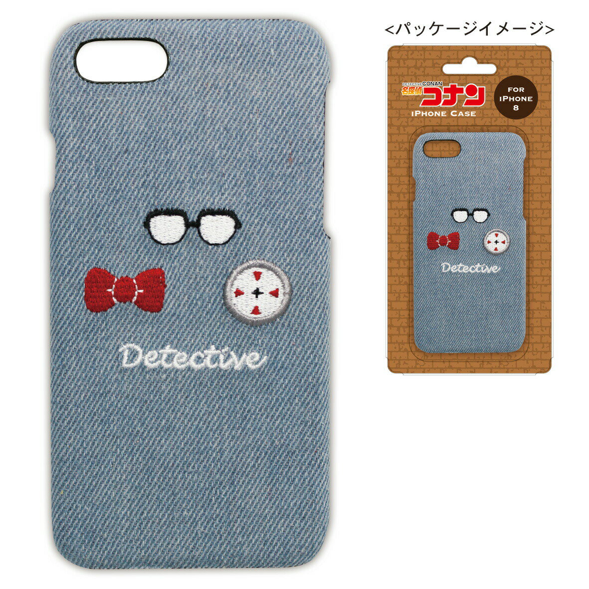 アイフォン8 iphone8 iphone7 ケース 名探偵コナン デニム モチーフ柄 江戸川コナン CO-IC001 /在庫あり/ Detective CONAN トーシンパック コナン アイフォーン8 カバー スマホケース