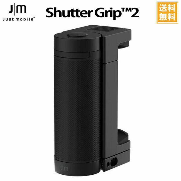  あす楽 スマホ用多機能カメラグリップ ShutterGrip 2 マットブラック JM-GP200BK /在庫あり / スマートフォン 動画 簡単自撮り 