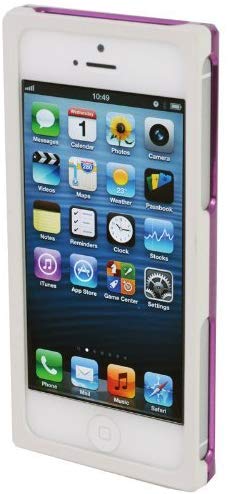 iPhone5s アイフォン5s アルミバンパー ケース Pure White Shiny Purple WNDRE-112 / 在庫限り / アイフォンse スマホケース bumper ホワイト パープル