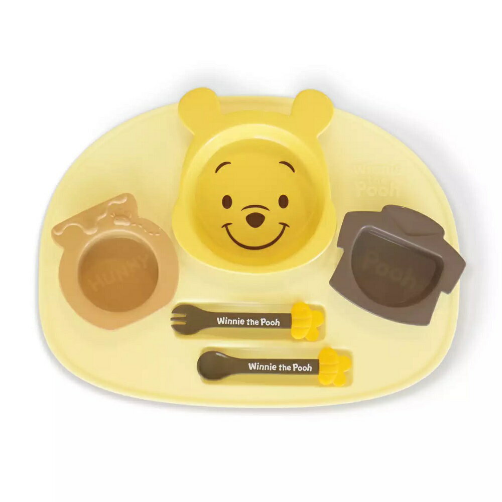 ディズニー 食器 ディズニー ランチプレート くまのプーさん 食器セット ベビー食器 黄色 LP-poo02 出産祝い プレゼント お食い初め 離乳食 錦化成 プーさん disney poo 【新デザイン】 ベビー キッズ 赤ちゃん 育児 イエロー yellow 在庫あり