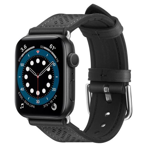 あす楽 Apple Watch Series SE/6/5/4 40mm Apple Watch Series 3/2/1 38mm spigen レザーバンド レトロフィット Watch Band Retro Fit Black 061MP27003 / / 在庫あり/ おしゃれ