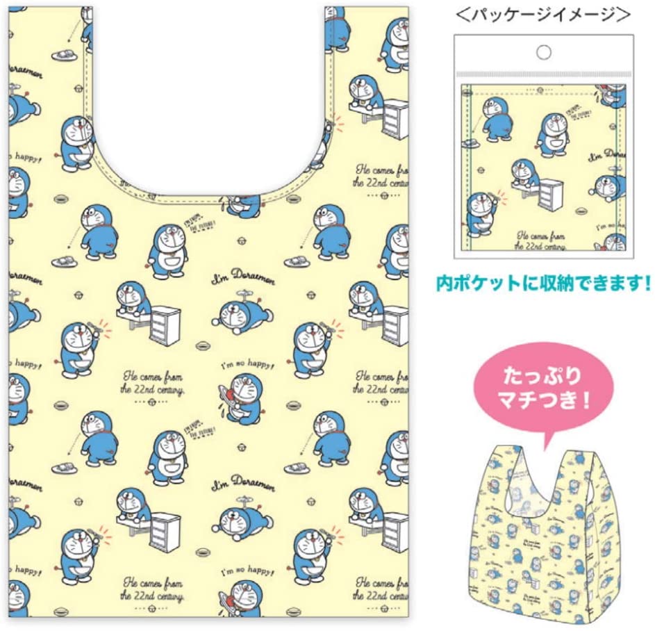 I'm Doraemon ミニエコバッグ 初期ドラえもん 散らし ID-EB011 /在庫あり/ 送料無料 エコバック レジ袋
