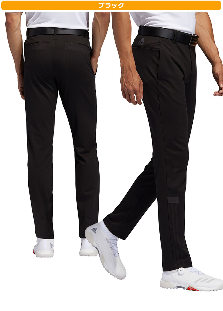 【35％OFF・セール・SALE】春夏モデル アディダス ゴルフウェア GLB52 WARP KNIT スリーストライプス パンツ ［ストレッチ］ワープニット （メンズ）