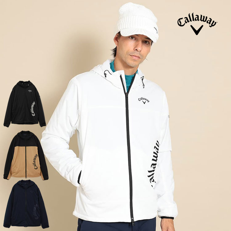 【30%OFF・SALE・セール】秋 冬 Callaway GOLF キャロウェイ ゴルフウェア C23215106 スターストレッチ フルジップ ブルゾン《ふんわり裏地 収納袋 付き》 [高ストレッチ、撥水性、防風性、透湿性] (メンズ)