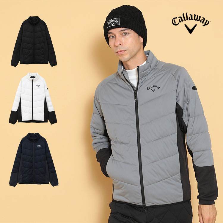 2024年 秋 冬 新作 Callaway GOLF キャロウェイ ゴルフウェア C24217109 スターストレッチ＆フリース ドッキング ブルゾン[高ストレッチ、撥水性、防風性、透湿性]（メンズ）【U10】