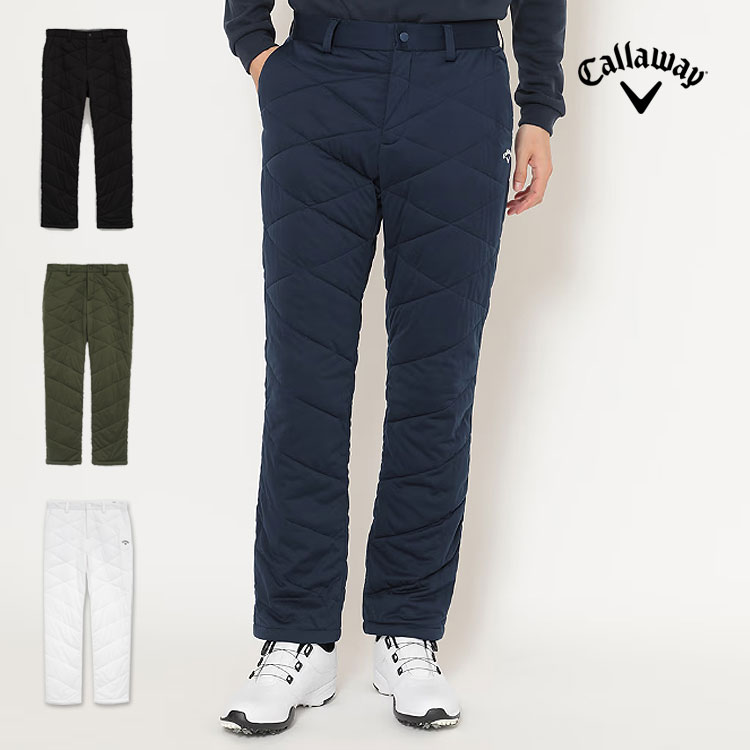 乐天商城 - 【30%OFF・SALE・セール】2025年 秋 冬 新作 Callaway GOLF キャロウェイ ゴルフウェア C25226117 スターストレッチ 中綿 パンツ [高ストレッチ、撥水性、防風性、透湿性、裾ドローコード]（メンズ）