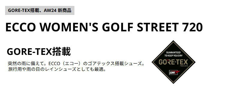 日本正規品 ECCO エコー ゴルフシューズ EG110703 WOMEN'S GOLF STREET 720 (レデ...