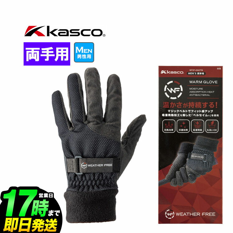 Kasco キャスコ ゴルフ WFSF-2227W ウェザーフリー ウォームグローブ WFSF-2227W（4568）両手用 (メンズ)