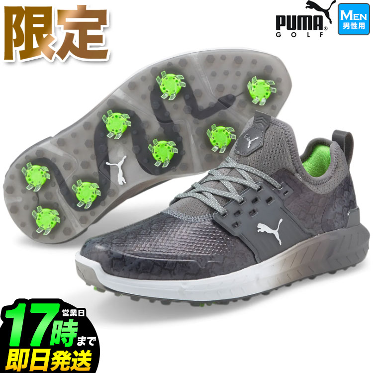 【日本正規品】PUMA プーマ ゴルフシューズ 376403 イグナイト ARTICULATE Snake 靴ひもタイプ ソフトスパイク （メンズ）