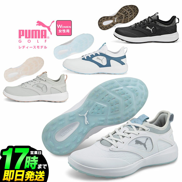 【日本正規品】PUMA プーマ ゴルフシューズ 376158 イグナイト マリブ 2E相当/靴ひもタイプ/スパイクレス （レディース）