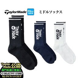 TaylorMade テーラーメイド ゴルフ ミドルソックス (メンズ 男性用)