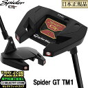 2022年モデル Taylormade テーラーメイド ゴルフ スパイダー GT ブラック TM1 トラスヒール パター Spider GT Black Truss