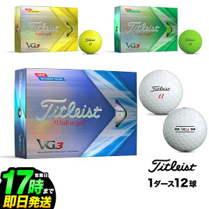 【日本正規品】 2022 Titleist タイトリスト ゴルフボール VG3 1ダース