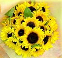 送料無料 ひまわりの花束 10本