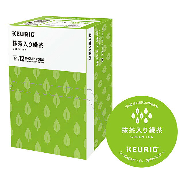 キューリグ K-Cup キューリグオリジナル 抹茶入り緑茶 1箱 12杯分 | K-Cup kcup 専用カプセル カプセル ティーカプセル カプセルティー 抹茶 緑茶 日本茶