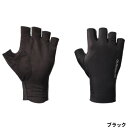 シマノ(SHIMANO) 05 センシティブ グローブ 5 L ブラック GL-007Y 5本切 【ネコポス 対象商品】