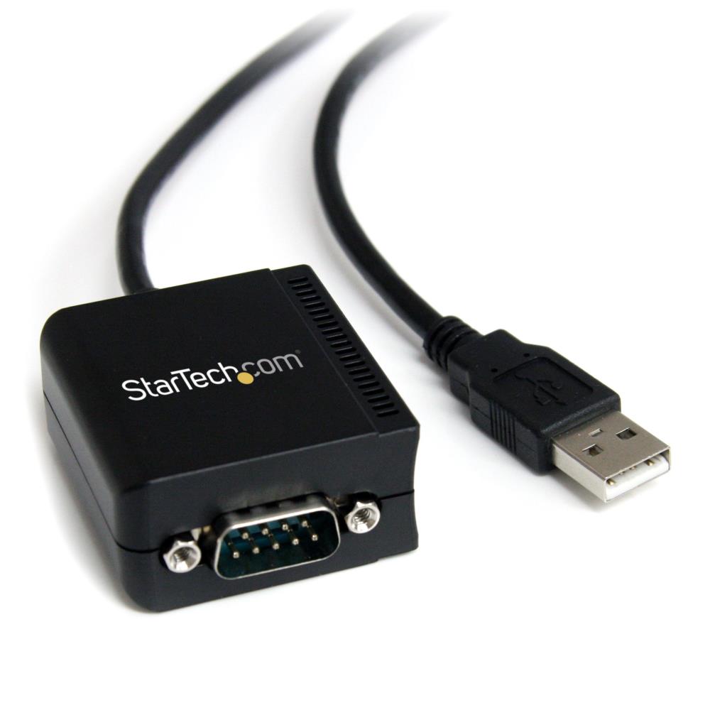 Rakuten - StarTech.com USB-RS232C シリアル変換ケーブル/1.8m/ストレート/1x D-Sub 9 ピン/オス-オス/COM番号保持機能/DB9 シリアルコンバーター アダプター ICUSB2321F