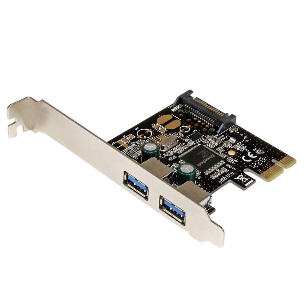 StarTech.com SuperSpeed USB 3.0 2ポート増設PCI Expressインターフェースカード 2x USB 3.0 5Gbps 拡張用PCIe x1 接続ボード SATA電源端子(15ピン)付き PEXUSB3S23