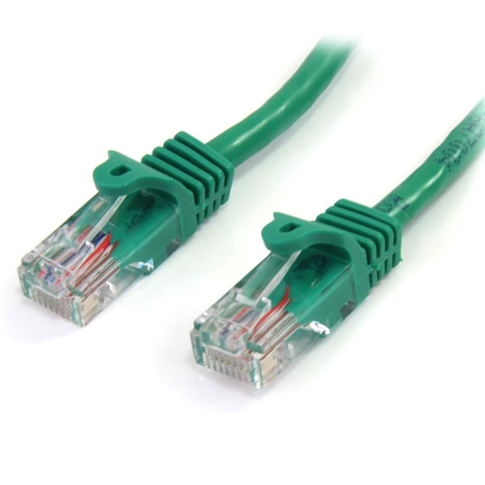 StarTech.com 2m カテゴリー5e LANケーブル グリーン RJ45コネクタ(ツメ折れ防止カバー付き) イーサネット対応Cat5e UTPケーブル 45PAT2MGN
