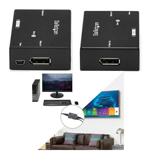 乐天商城 - StarTech.com DisplayPort ブースター ディスプレイポート モニタ延長器 DPリピーター 4K(60Hz) DPBOOST