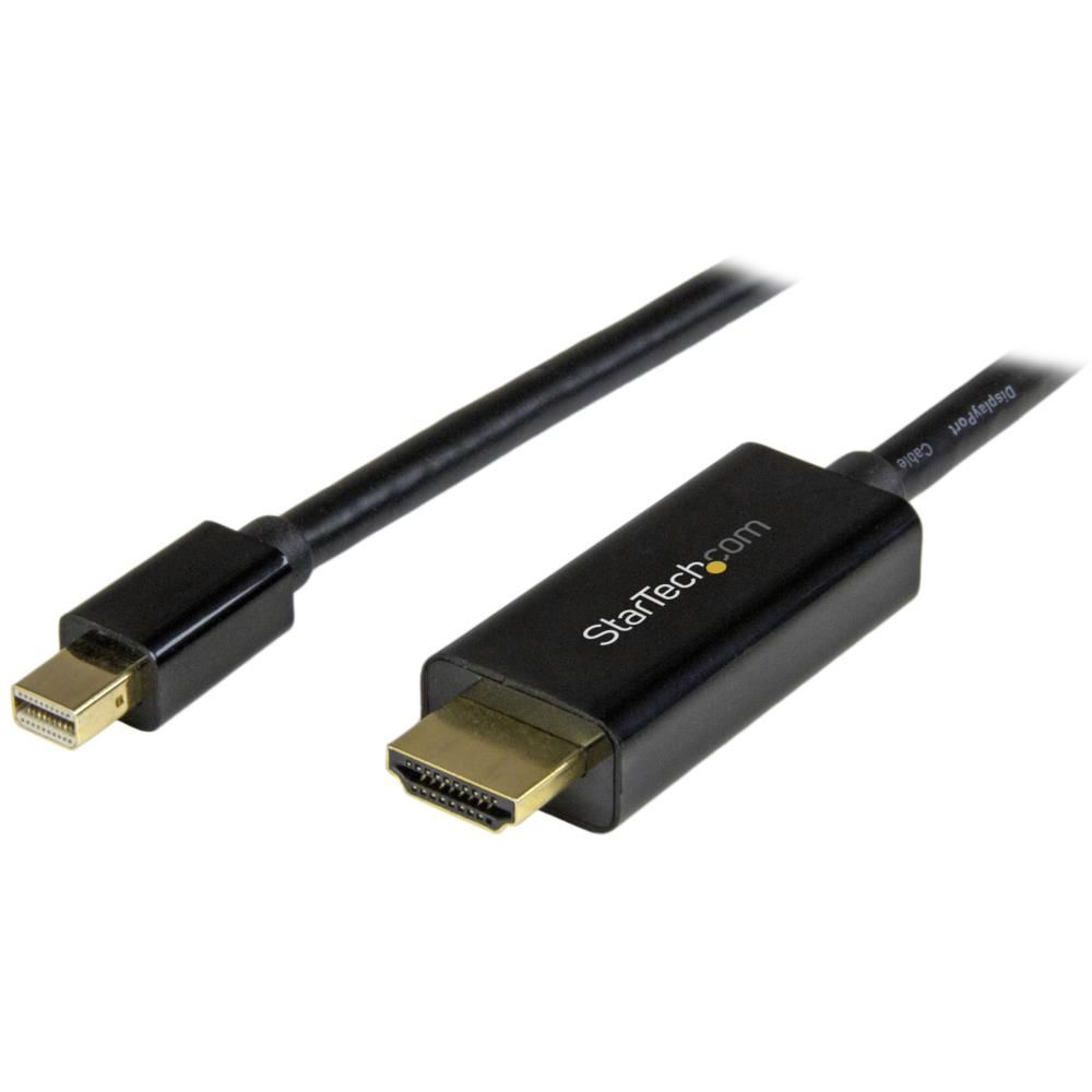 StarTech.com Mini DisplayPort - HDMI変換ケーブル 5m 4K解像度/UHD対応 ミニディスプレイポート(オス) - HDMI(オス)アダプタ (ケーブル内蔵) オス/オス 4K2K(30Hz) MDP2HDMM5MB