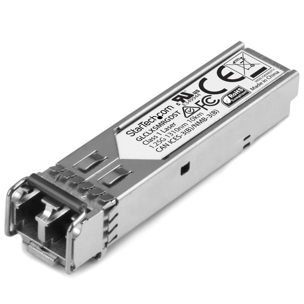 商品説明Cisco製GLC-LX-SM-RGD互換SFPモジュール。Ciscoブランドのスイッチやルーターでの使用を前提に、設計/プログラミング/検証が行われた製品です。光ファイバケーブルで最大10kmの距離に対応し、1000BASE-LX準拠のネットワークで安定した1GbE接続を提供します。技術仕様波長/1310 nm、最大データ転送レート/1.25Gbps、タイプ/シングルモード光ファイバ、接続タイプ/LCコネクタ、最大転送距離/10km、MTBF/3092408 時間、電力消費/1W以下、デジタル診断モニタリング(DDM)/対応。ホットスワップに対応し、ネットワークの中断を最小限に留めながら、シームレスなアップグレードと交換が可能なSFP光トランシーバです。StarTech.comがお届けするSFP製品StarTech.com製のSFPおよびSFP+ 光トランシーバには、すべてライフタイム保証と無期限無料技術サポート(多言語に対応)が付いています。StarTech.comでは、安定したネットワーク性能の実現に必要な信頼性と利便性を備えたSFPモジュールとSFPダイレクトアタッチケーブル各種を幅広く提供しています。ITEM INFORMATION製品タイプコネクタ/ターミネータ仕様■ローカルユニットコネクタ: 光ファイバ LC デュプレックス ■業界標準: IEEE 802.3z 1000BASE-LX ■DDM: あり ■光ファイバタイプ: シングル モード ■ファイバ動作モード: フルデュプレックス ■互換性のあるネットワーク: 1000 Mbps (1 Gbps) ■最大データ転送速度: 1.25 Gbps ■最大伝達距離: 10 km ■波長: 1310nm ■エンクロージャタイプ: アルミ ■色: シルバー ■製品幅: 13.7 mm ■製品重量: 28 g ■製品長さ: 56.6 mm ■製品高さ: 12.5 mm ■保存温度: -40°C 〜 85°C ■動作温度: 0°C 〜 70°C ■湿度: 5〜95% RH ■パッケージ内容: SFP 光トランシーバモジュール ■システムおよびケーブル要件: Gigabit 光ファイバーネットワーク機器およびメディアコンバータ用、 MSAまたはCisco規格に準拠したSFPポートVCCI対象外RoHS指令RoHS2電気用品安全法(PSE)対象外J-Moss対象外消費生活用製品安全法(PSC)対象外