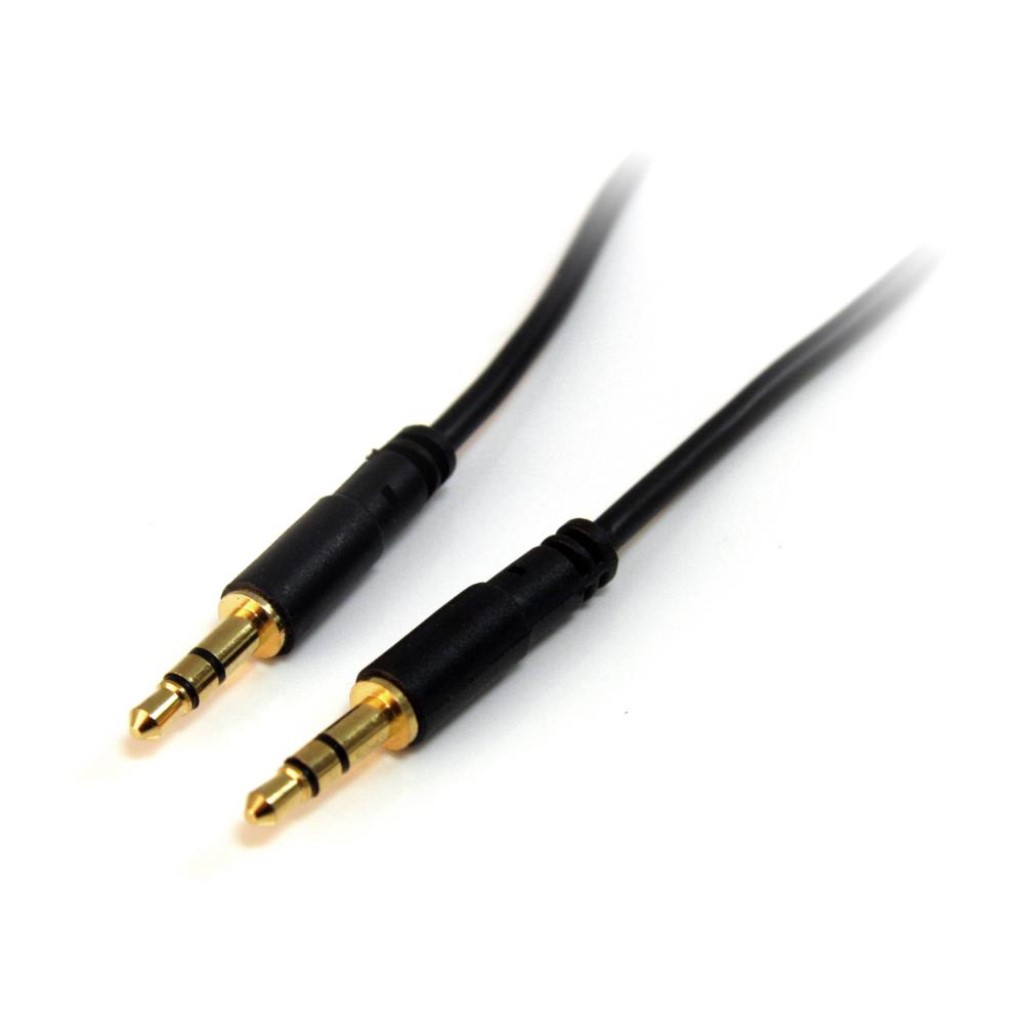 StarTech.com オーディオケーブル/1.8m/3.5mm 3極ミニプラグ/オス-オス/ブラック/ステレオ 音声AUX/スピーカー ヘッドホンジャック イヤホンコード MU6MMS