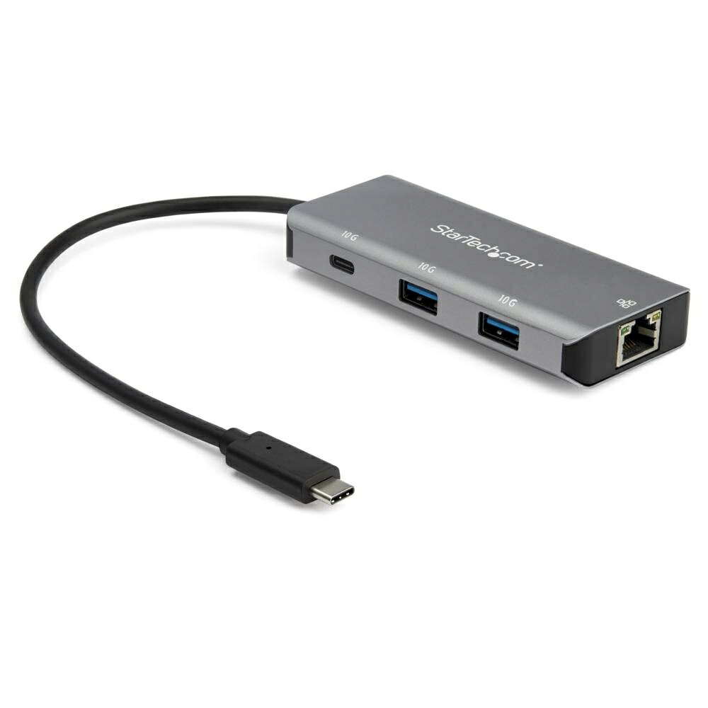Rakuten - StarTech.com 3ポートUSB Type-Cハブ 有線LANポート 10Gbps 2x USB-A/1x USB-C 25cmホストケーブル HB31C2A1CGB