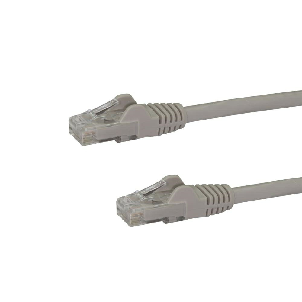 StarTech.com カテゴリー6 LANケーブル 1.5m ツメ折れ防止RJ45コネクタ グレー CAT6ギガビットイーサネットケーブル 24AWG N6PATC150CMGR