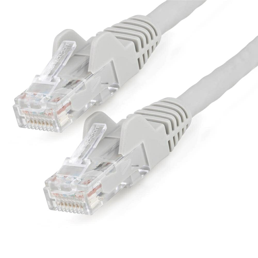 StarTech.com カテゴリー6 LANケーブル-50cm/グレー/LSZH(低煙ゼロハロゲン)対応/650MHz 10GbE/100W PoE/UTP/ツメ折れ防止RJ45コネクタ/ETL規格認定品/24AWG N6LPATCH50CMGR 時間指定不可