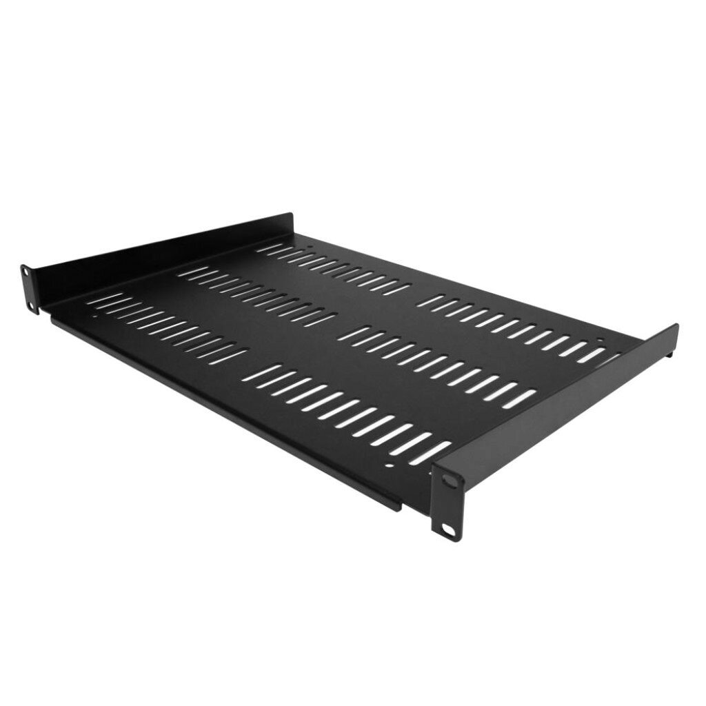 StarTech.com サーバーラック棚板/1U/放熱スリット付き/奥行き30.5cm/耐荷重25kg/19インチラック対応/高耐久設計/AV、データ、ネットワーク通信機器収納用 データセンター ラックマウント キャビネット シェルフ トレイ SHELF-1U-12-FIXED-V 時間指定不可