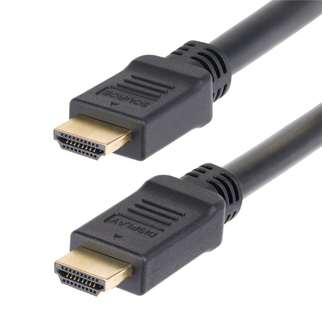 Rakuten - StarTech.com HDMI 2.0ケーブル/アクティブタイプ/10m/4K60Hz/CMP プレナム難燃グレード/HDR10/オス・オス/ブラック/壁内配線用 ハイスピード モニター ディスプレイコード HD2AP-10M-HDMI-CABLE