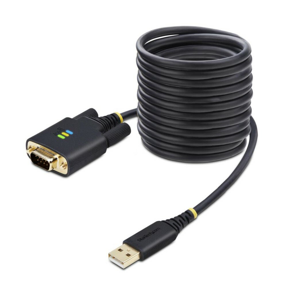 乐天商城 - StarTech.com USB-RS232Cシリアル変換ケーブル/ストレート/USB 2.0接続/3m/1ポート D-Sub 9 ピン/オス-オス/FTDI FT232R/COM番号保持機能/着脱式ねじ ナット付属/ESD保護/各種OS対応/DB9シリアルコンバーター 1P10FFC-USB-SERIAL
