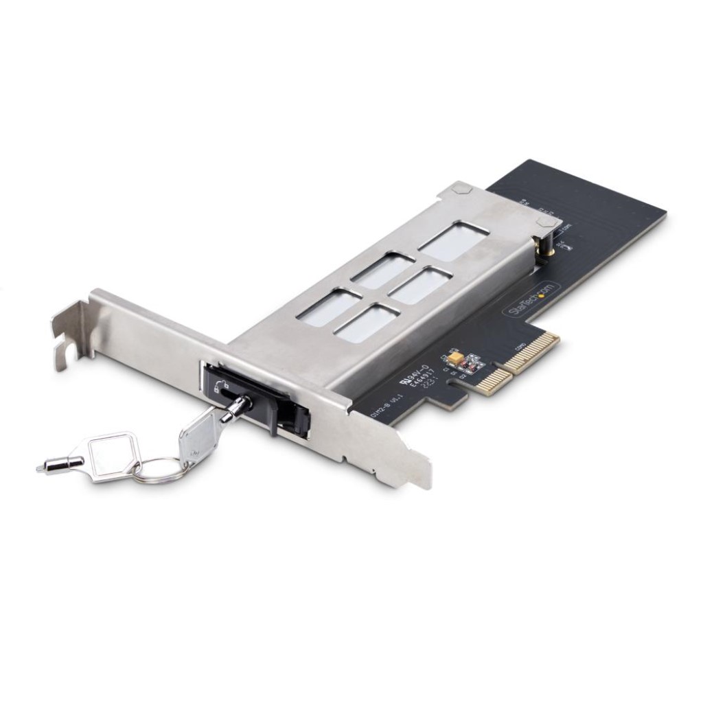 StarTech.com M.2 NVMe SSD対応モバイルラック/PCIe 4.0 x4/ホットスワップ対応/工具不要/鍵付き/PCI Express 高速データ転送 M2-REMOVABLE-PCIE-N1
