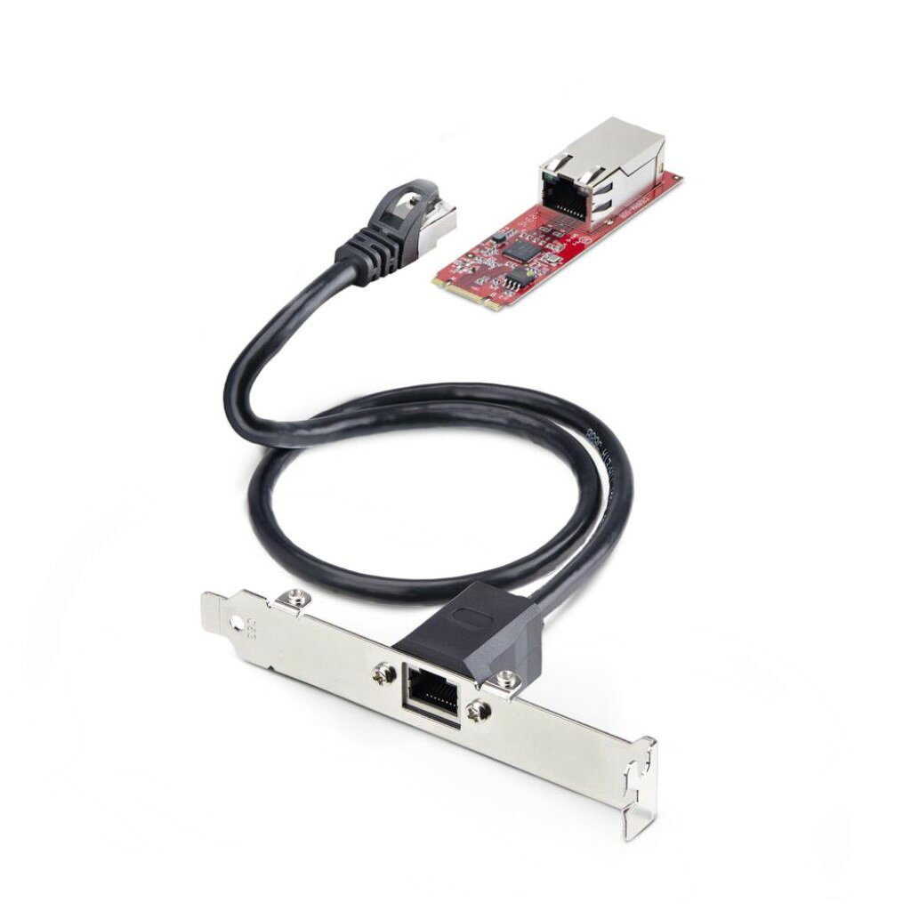 StarTech.com ネットワークアダプターカード/1ポート/M.2 Type 2280 B+M Key/Intel I225-V/2.5Gマルチギガビット/NBASE-T 802.3bz/PCIe LANイーサネット 拡張 増設 MR12GI-NETWORK-CARD