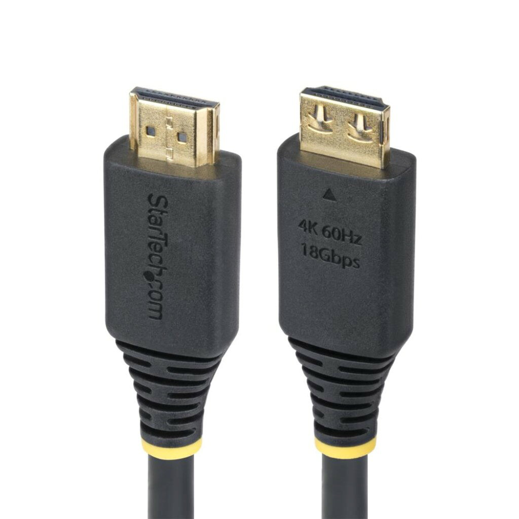 StarTech.com HDMI 2.0ケーブル/グリップコネクター/3m/4K60Hz 1440p 144Hz/18Gbps...