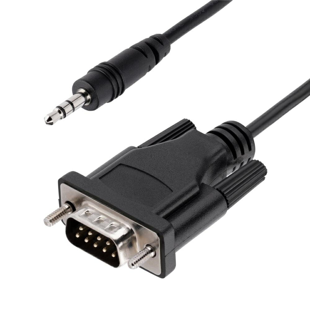 Rakuten - StarTech.com シリアル変換ケーブル/1m/RS232C-3.5mmステレオミニプラグ/オス-オス/DB9 9ピン-3.5mmオーディオミニジャック/プロジェクター、デジタルサイネージ、テレビなどをパソコンからシリアル制御 9M351M-RS232-CABLE