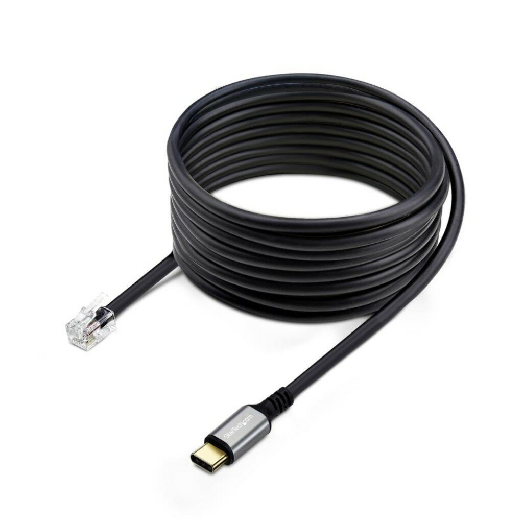 StarTech.com USB-C-RJ9変換アダプターケーブル/1.8m/オフィス電話受話機・ヘッドセット接続用/ノートPC・デスクトップ・モバイル対応 UR9-HEADSET-ADAPTER 時間指定不可