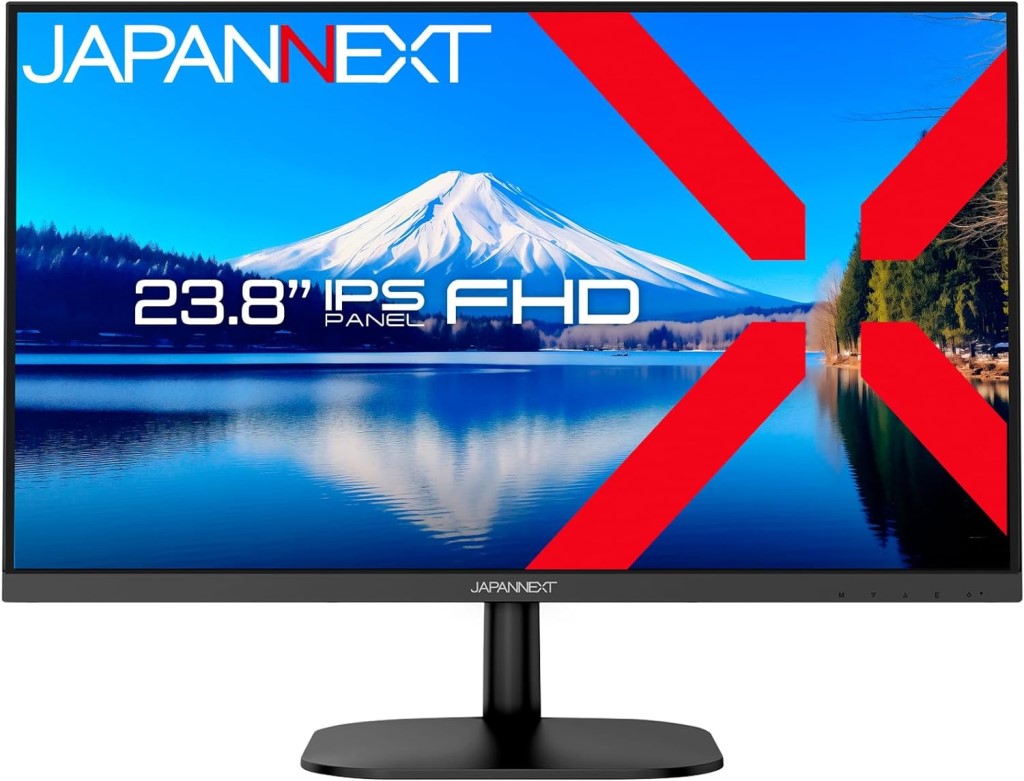 ジャパンネクスト 23.8インチ 液晶ディスプレイ(1920x1080/IPS/HDMI/VGA/チルト/スピーカー/非光沢/2年保証) JN-IPS2382FHDR 時間指定不可