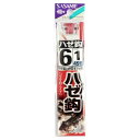 ささめ針(SASAME) ハゼ鈎(赤)糸付 AA900 針6号-ハリス1号 【ネコポス 対象商品】