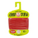 松柴吉保商店(イカリ印) ヘッダー付竿巻糸 0号極細 赤 【ネコポス 対象商品】