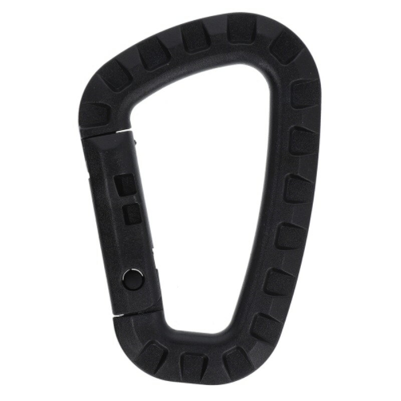 タカミヤ(TAKAMIYA) プラスチックミリタリーカラビナ ブラック 【ネコポス 対象商品】