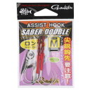 がまかつ アシストフック サーベルダブル ロング M GA061 【ネコポス 対象商品】