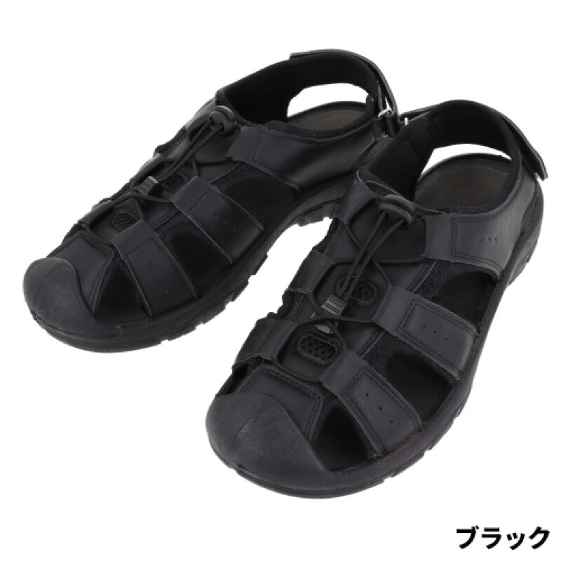 商品説明タフに使える!つま先ガード付PVCソールのアウトドアサンダル。[JH-001][26new04]ITEM INFORMATIONサンダルのような通気性と、スニーカーのような安心感を両立した形状。ソールに耐久性抜群のPVC素材を採用。底減りしにくく、長時間の使用と安定した歩行をサポート。吸水性のないPVC素材は、塩や砂、汚れも付きにくく、汚れが気になったら水で丸洗い可能。【注意事項】本製品に使用しているPVC素材は、一般的なラバーに比べ表面が硬く滑らかです。そのため、水に濡れると摩擦力が著しく低下し、転倒する恐れがあります。特に苔や海藻が付着した岩場や濡れたFRP製のデッキ等は大変危険ですので、ご使用はお控えください。カラーブラックサイズ27cm素材1(アッパー)合皮85%、合成繊維15%素材2(ソール)PVC釣り方、フィールド堤防ウキ釣り釣り方、フィールド（詳細）堤防(サビキ・投げ・さぐり) イカ泳がせ・ヤエン エギング 落とし込み・ヘチ イカダ 投げ 船釣り(浅場) ソルトルアー(ショア) 淡水ルアータイドフォージ PVC サンダル 27cm ブラックJAN4996774291118
