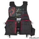 ダイワ(Daiwa) DF-6224 フロートゲームベスト フリー ブラックレッド 【ネコポス 対象商品】